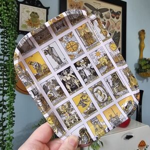 Tarot Ritual Metal Rolling Tray Catch All Metal Plate